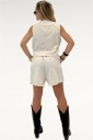 completo gilet e shorts needlework